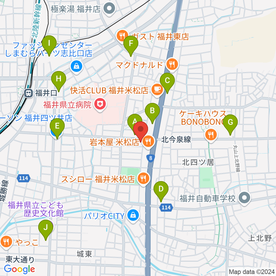 鳥山楽器周辺のコンビニエンスストア一覧地図