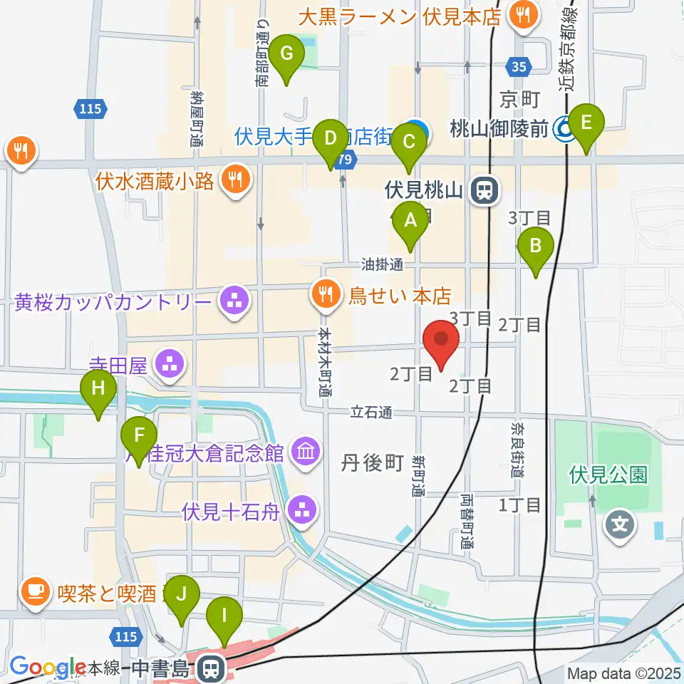 若林楽器店周辺のコンビニエンスストア一覧地図
