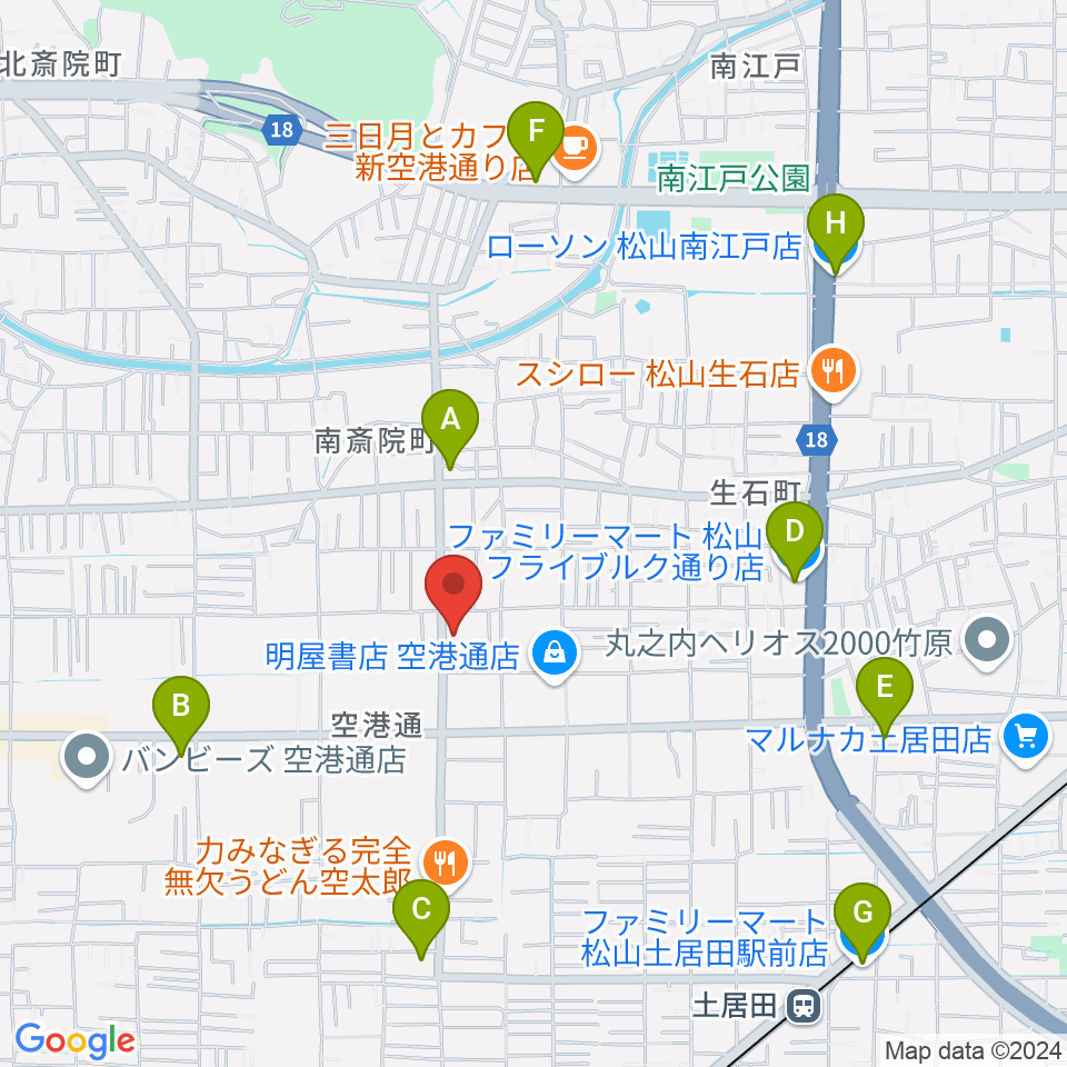 WEST MUSIC周辺のコンビニエンスストア一覧地図