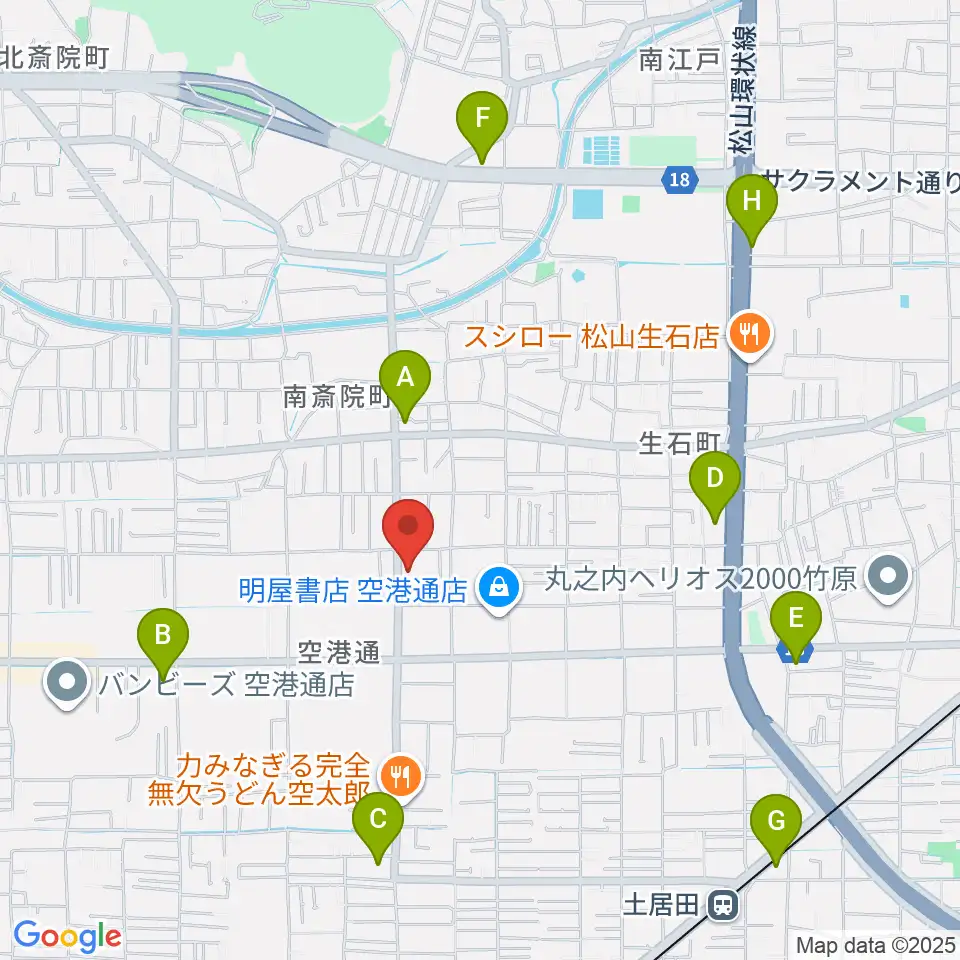 WEST MUSIC周辺のコンビニエンスストア一覧地図