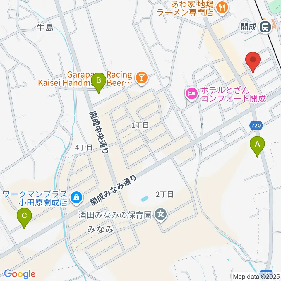大村楽器店 足柄営業所周辺のコンビニエンスストア一覧地図