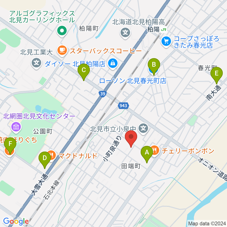 Yuary Guitars周辺のコンビニエンスストア一覧地図