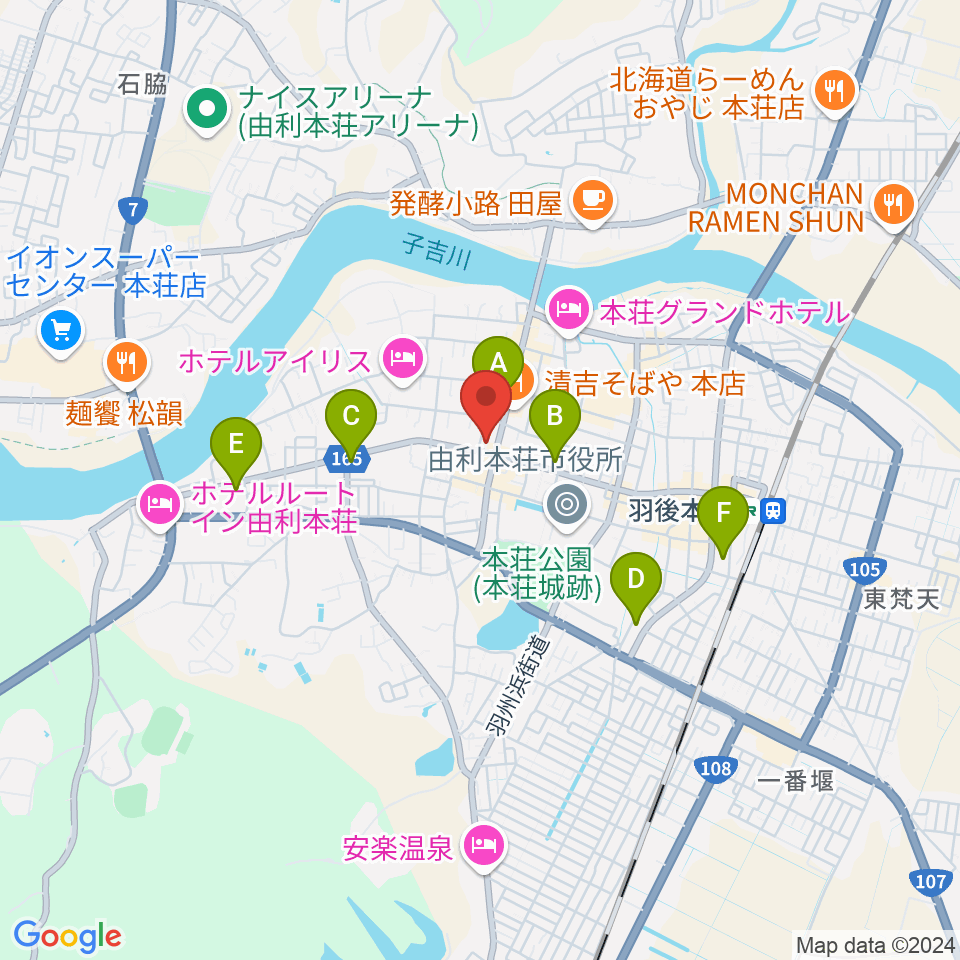 コンノ楽器周辺のコンビニエンスストア一覧地図