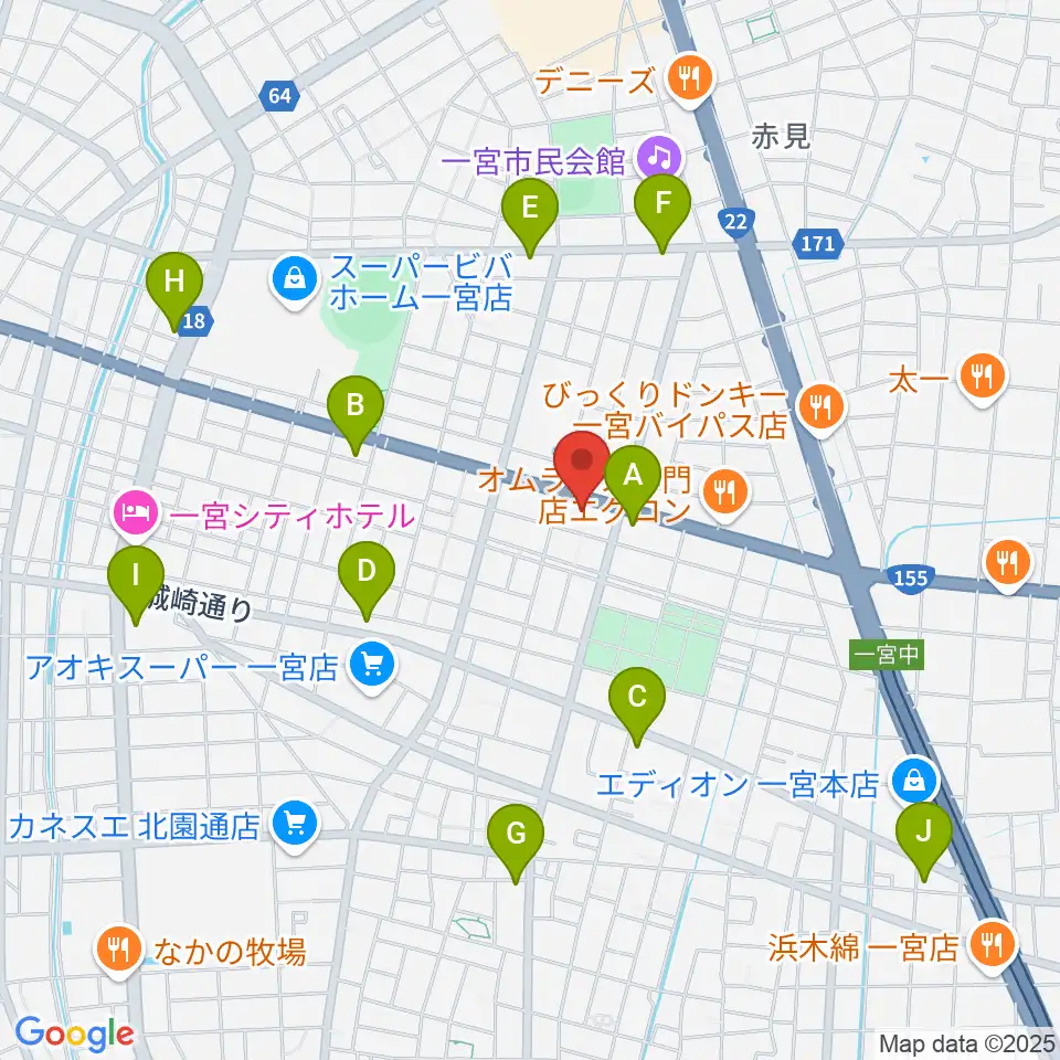 大森楽器周辺のコンビニエンスストア一覧地図