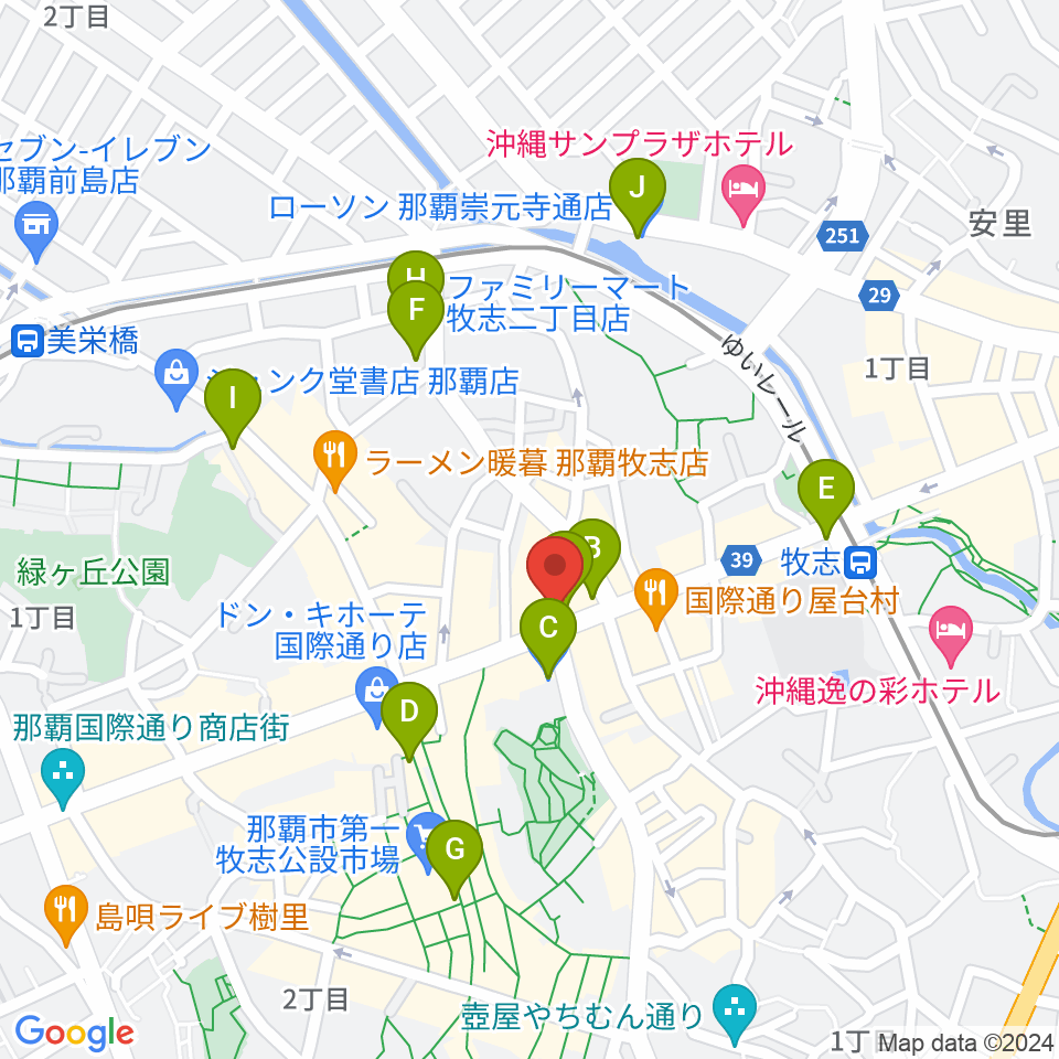 丸高楽器店周辺のコンビニエンスストア一覧地図