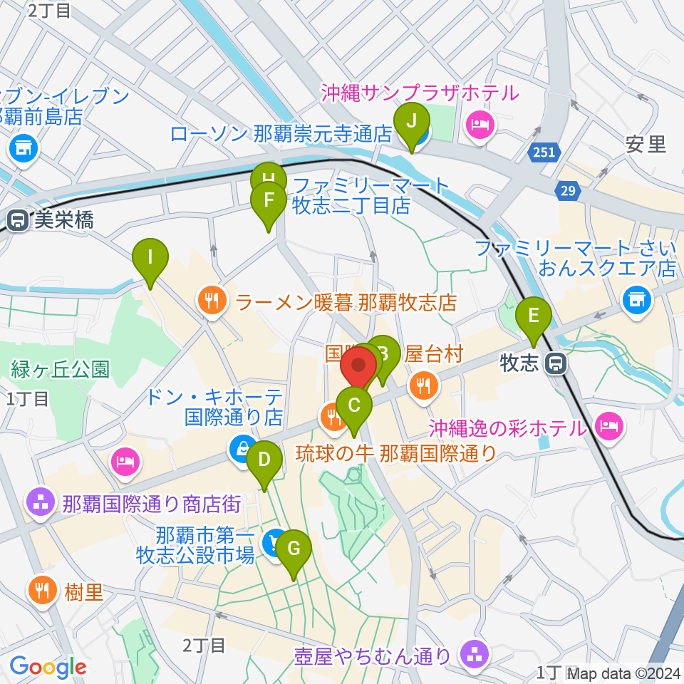 丸高楽器店周辺のコンビニエンスストア一覧地図