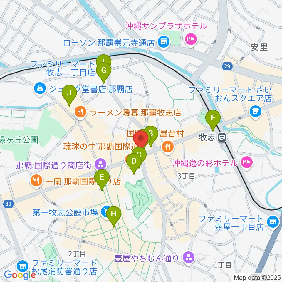 丸高楽器店周辺のコンビニエンスストア一覧地図