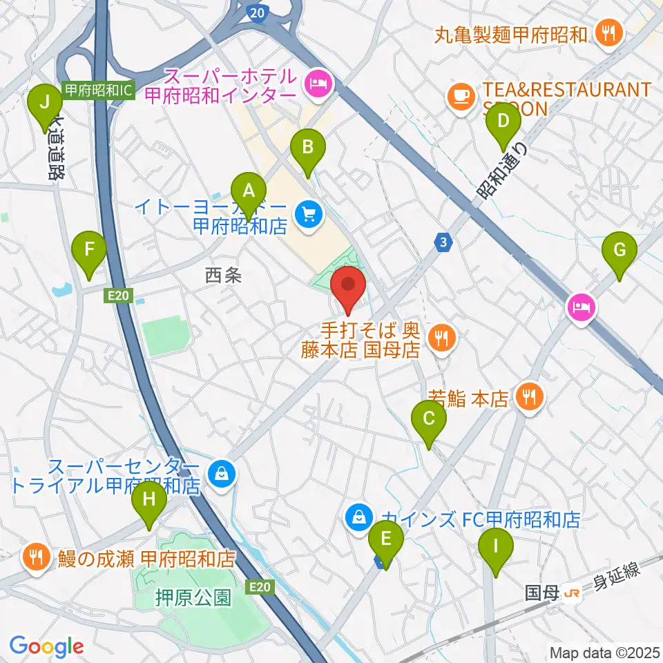 ユニバーサルピアノ周辺のコンビニエンスストア一覧地図