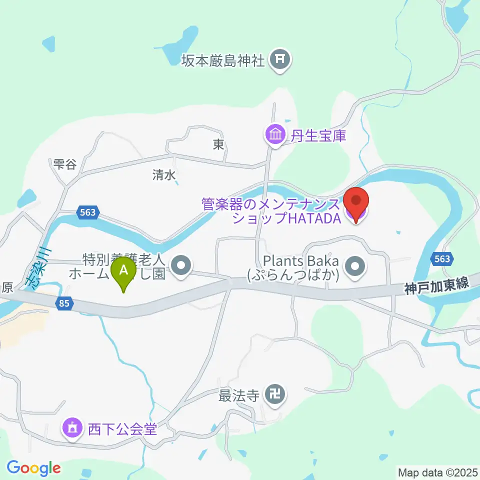 管楽器のメンテナンスショップHATADA周辺のコンビニエンスストア一覧地図