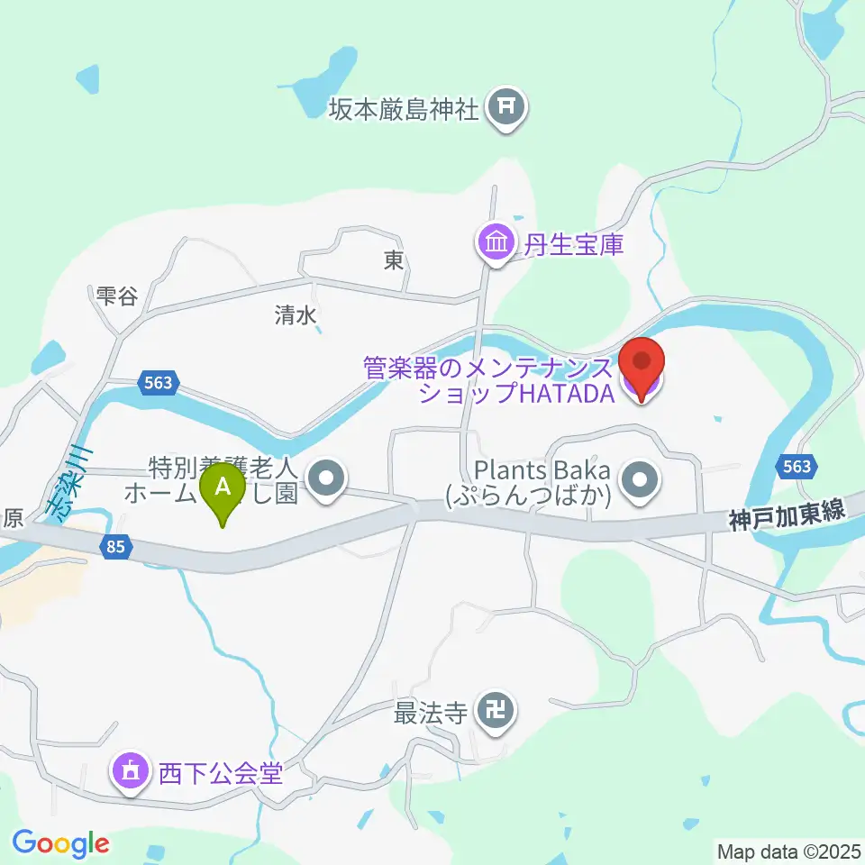 管楽器のメンテナンスショップHATADA周辺のコンビニエンスストア一覧地図