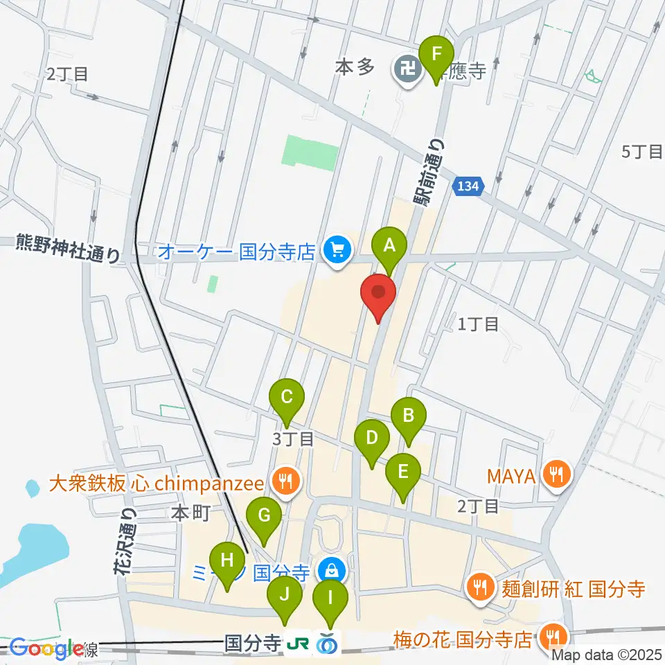 ファーストアヴェニュースタジオ周辺のコンビニエンスストア一覧地図