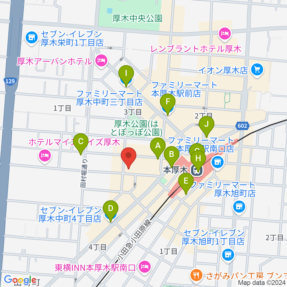 メロディ会周辺のコンビニエンスストア一覧地図