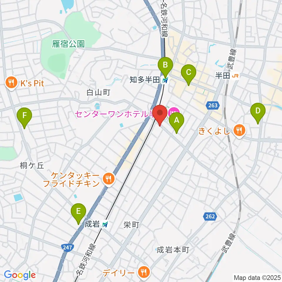 山本楽器周辺のコンビニエンスストア一覧地図