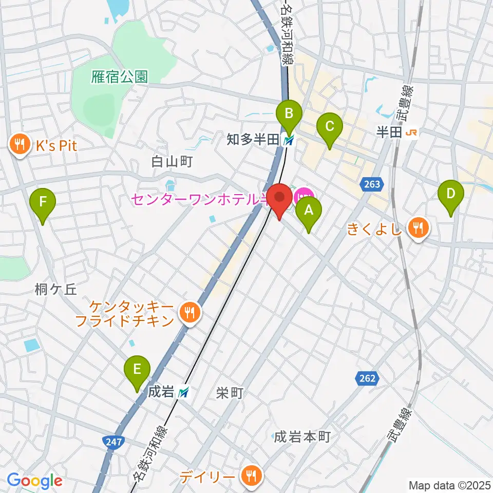山本楽器周辺のコンビニエンスストア一覧地図