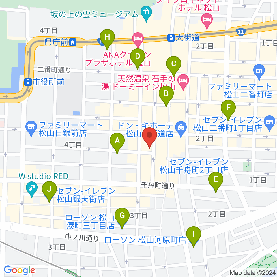 スタジオ OWL周辺のコンビニエンスストア一覧地図