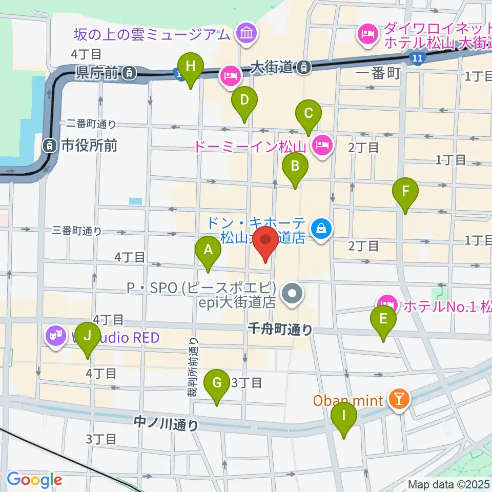 スタジオ OWL周辺のコンビニエンスストア一覧地図