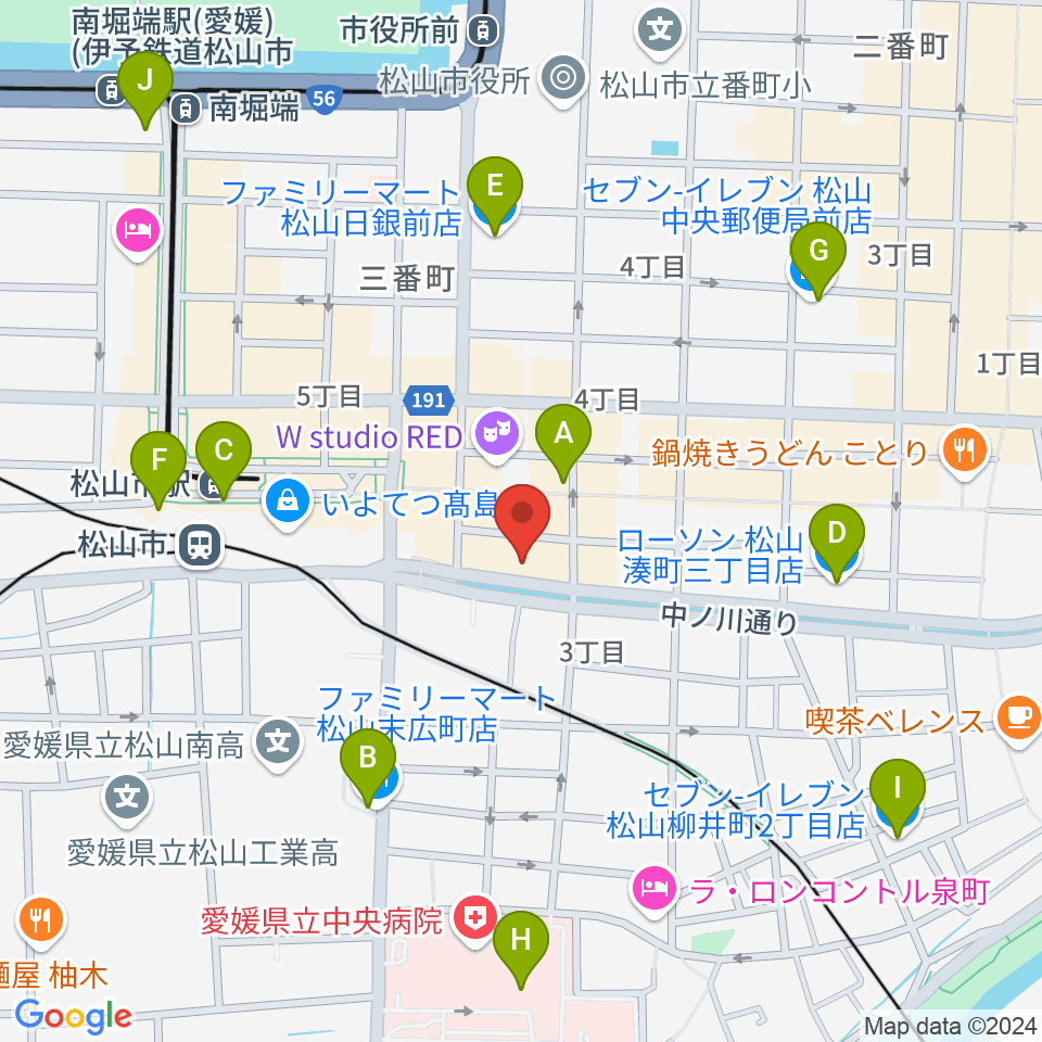 MUSICA周辺のコンビニエンスストア一覧地図