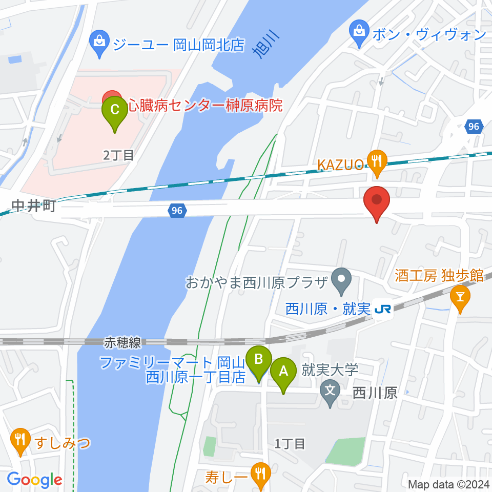 ラッシュミュージックアカデミー周辺のコンビニエンスストア一覧地図