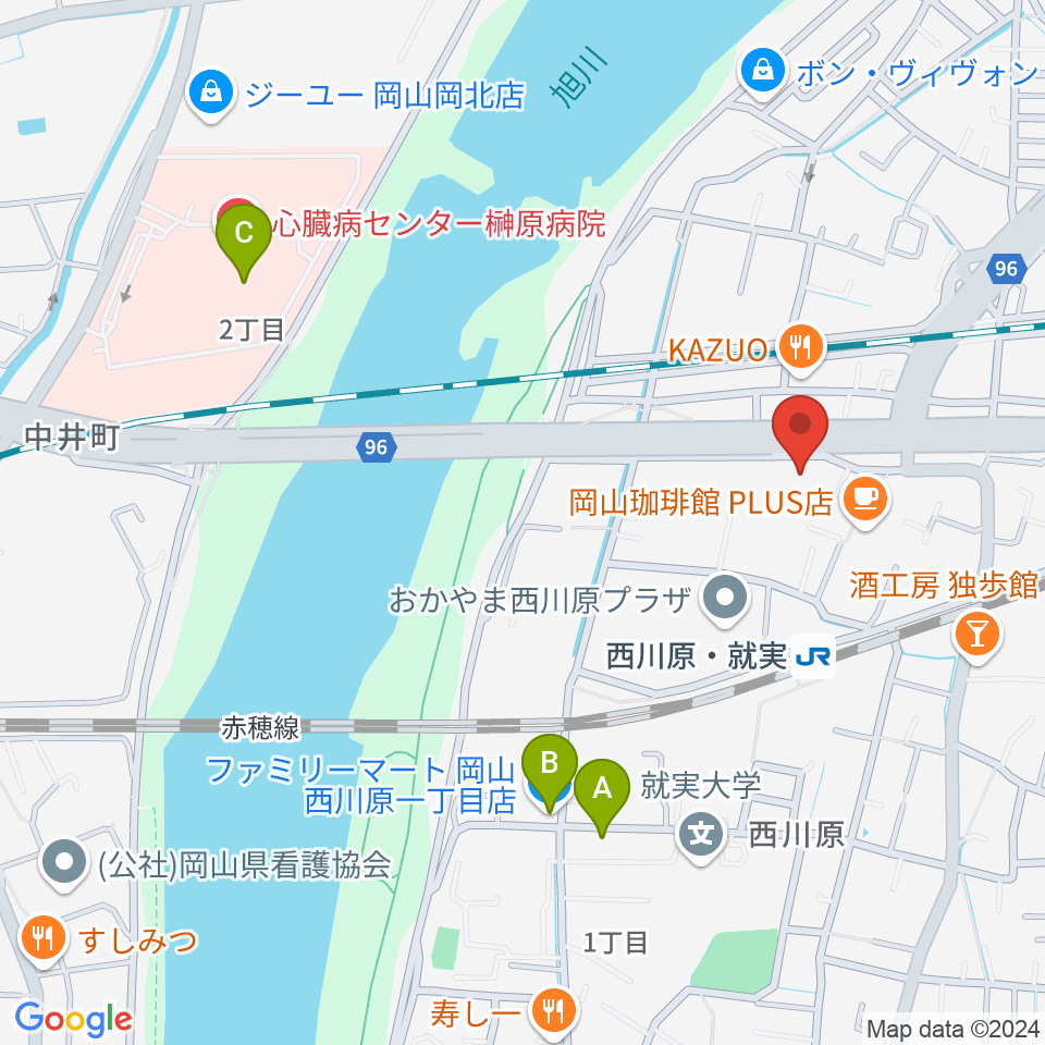 ラッシュミュージックアカデミー周辺のコンビニエンスストア一覧地図