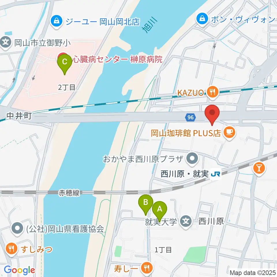 ラッシュミュージックアカデミー周辺のコンビニエンスストア一覧地図