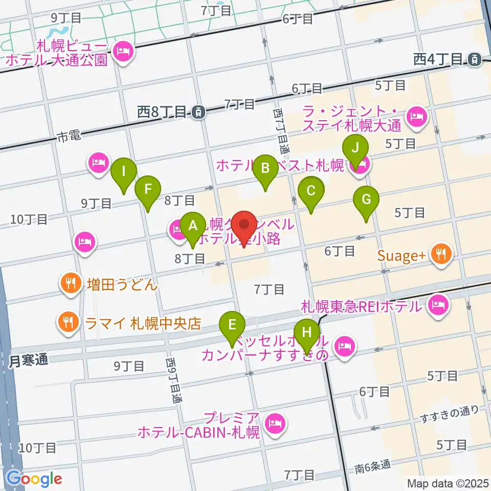 井関楽器周辺のコンビニエンスストア一覧地図