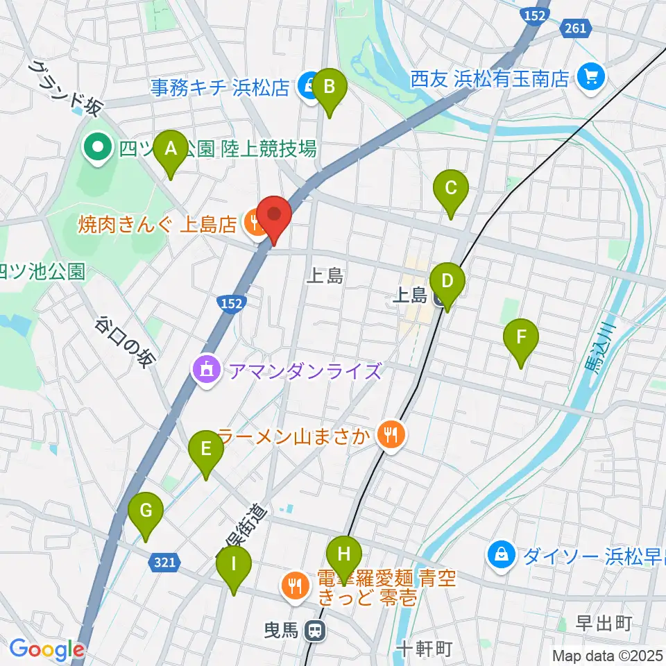 アオイ楽器店周辺のコンビニエンスストア一覧地図