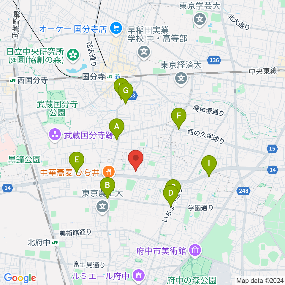 アカデミーアポロ周辺のコンビニエンスストア一覧地図