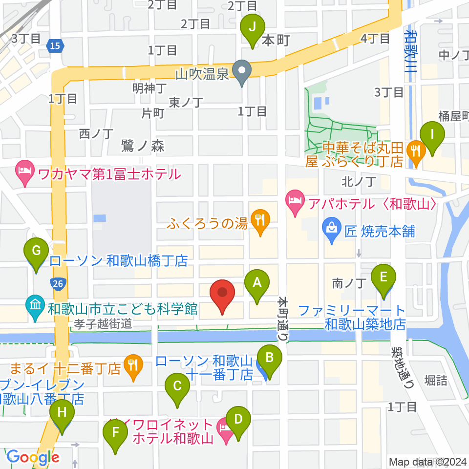 スタジオツインスターズ周辺のコンビニエンスストア一覧地図