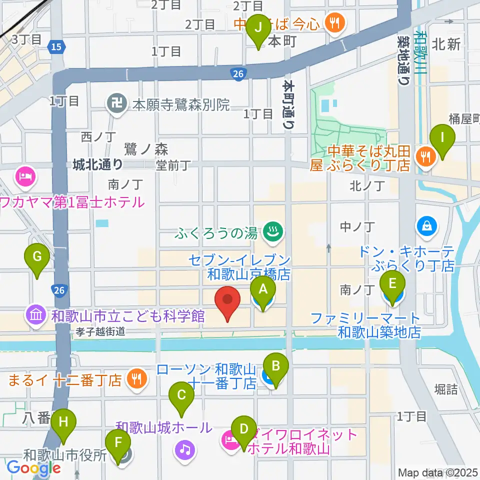 スタジオツインスターズ周辺のコンビニエンスストア一覧地図