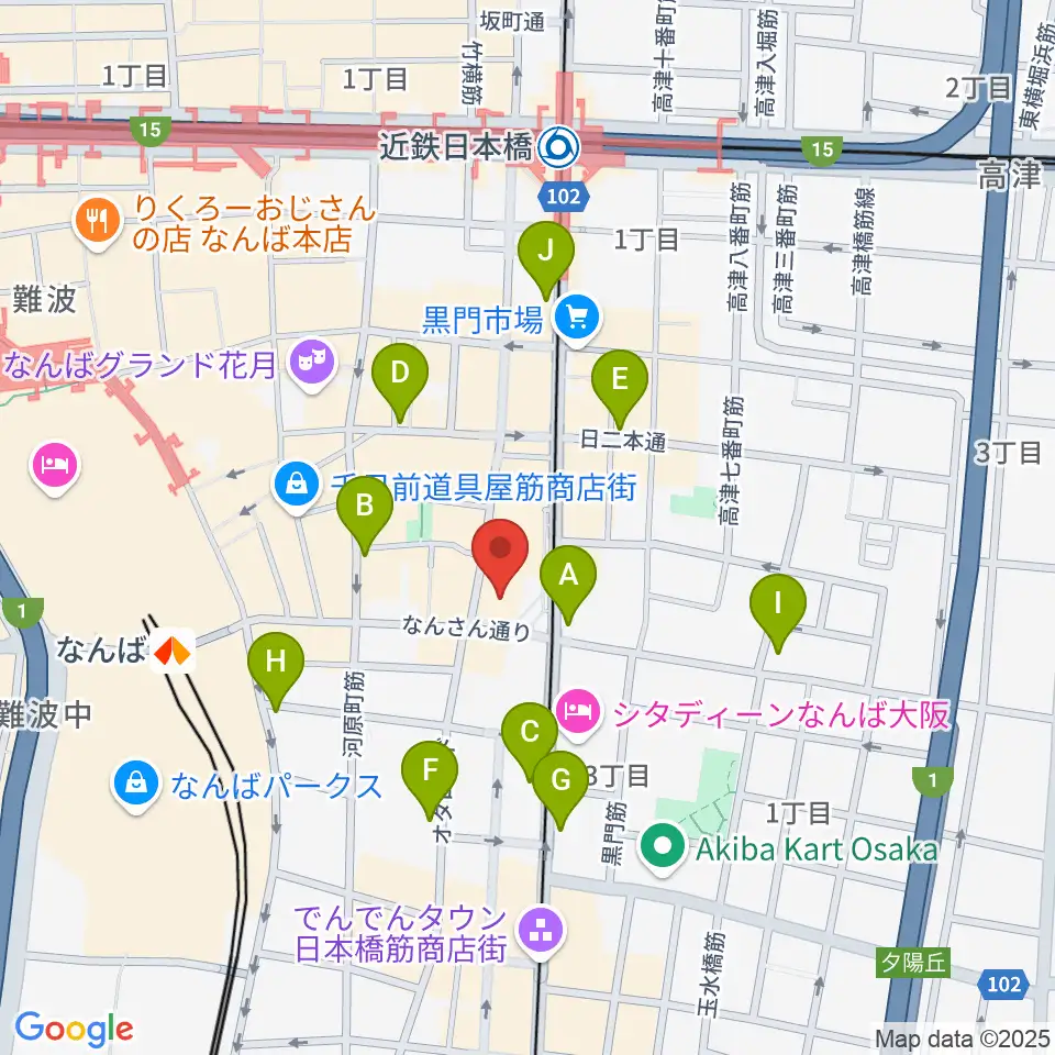 松本楽器M&Gピアノサービスセンター周辺のコンビニエンスストア一覧地図