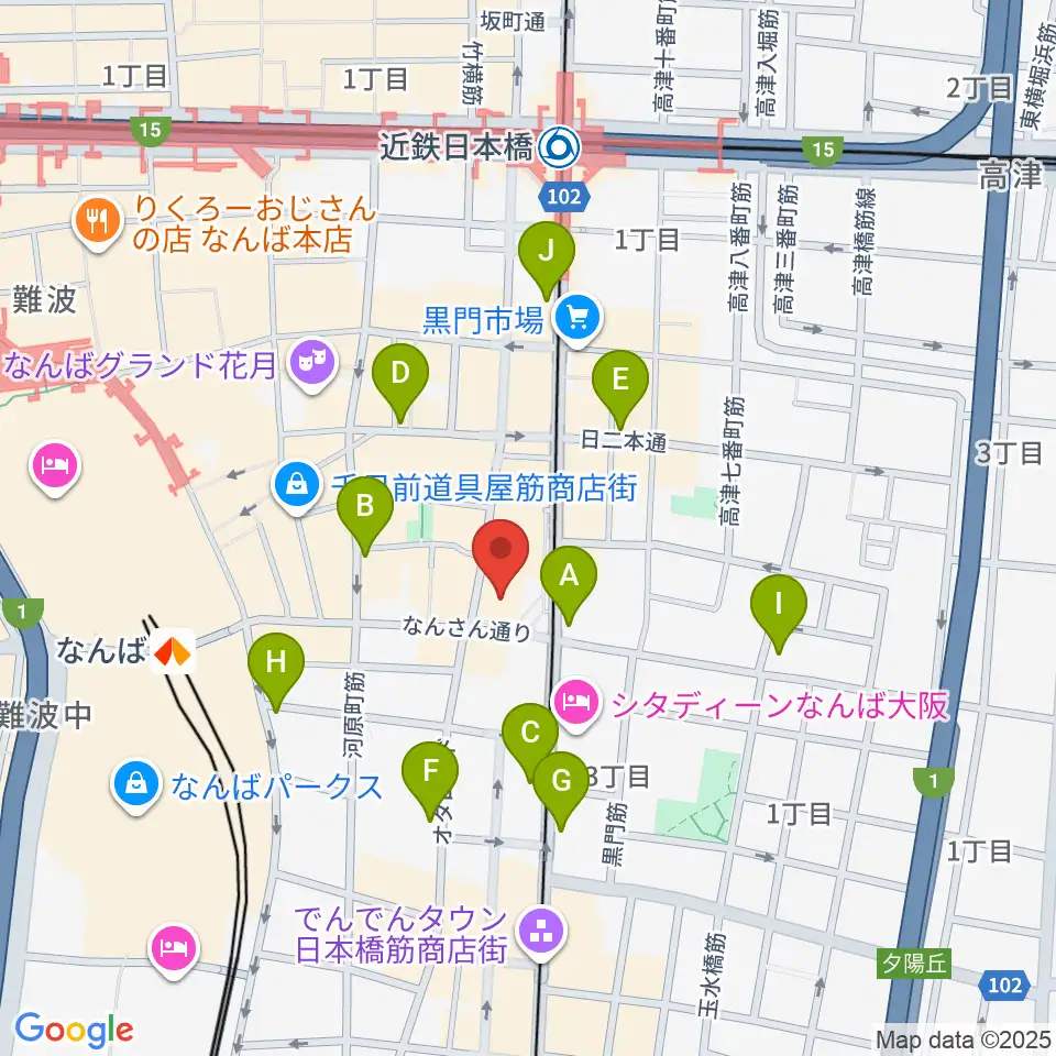 松本楽器M&Gピアノサービスセンター周辺のコンビニエンスストア一覧地図
