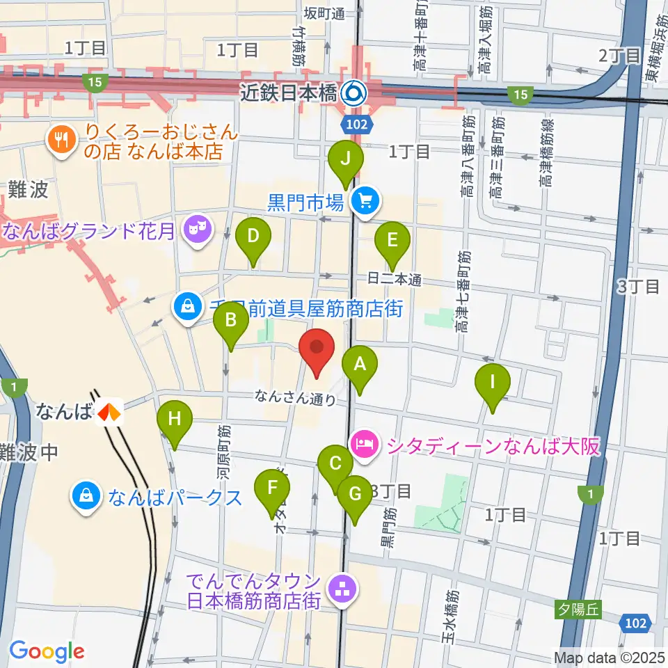 松本楽器M&Gピアノサービスセンター周辺のコンビニエンスストア一覧地図