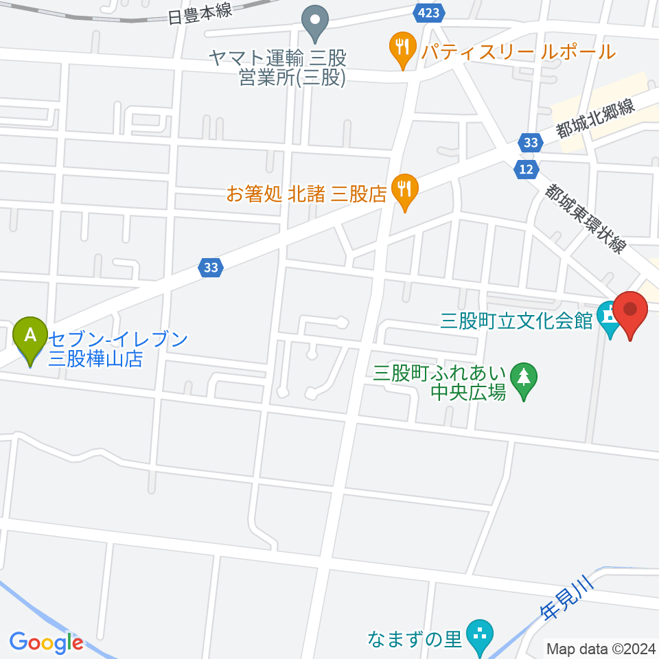 三股町立文化会館周辺のコンビニエンスストア一覧地図