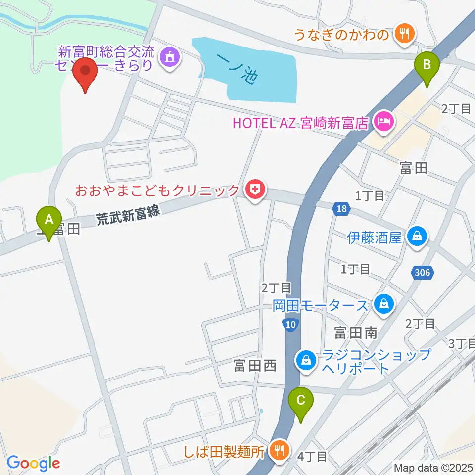 新富町文化会館周辺のコンビニエンスストア一覧地図