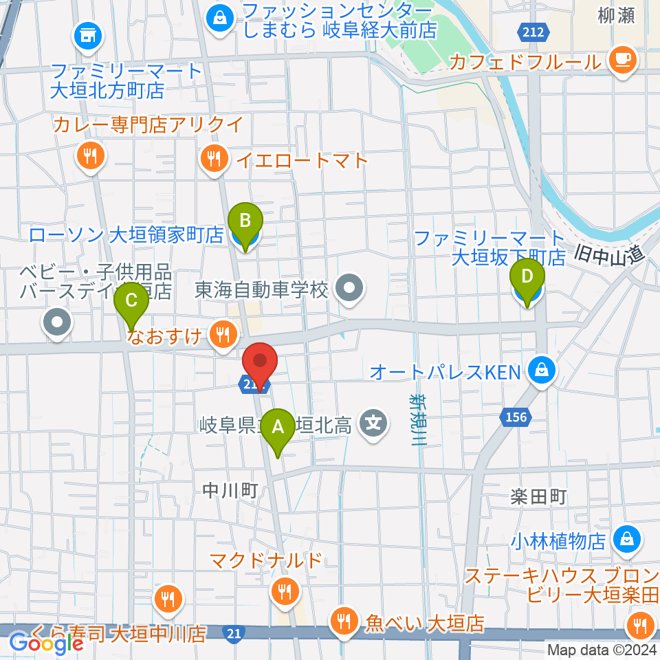 スタジオPAO周辺のコンビニエンスストア一覧地図