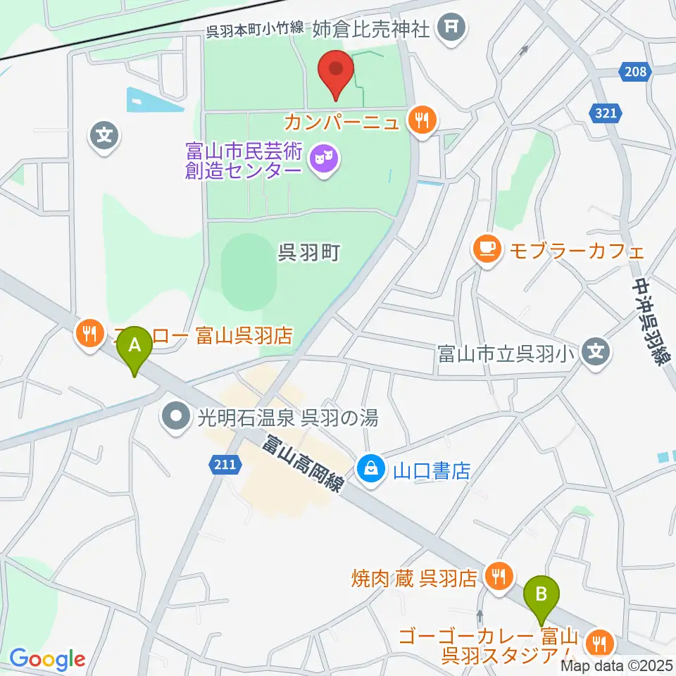 桐朋 子供のための音楽教室 富山教室周辺のコンビニエンスストア一覧地図