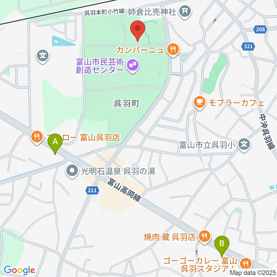 桐朋 子供のための音楽教室 富山教室周辺のコンビニエンスストア一覧地図
