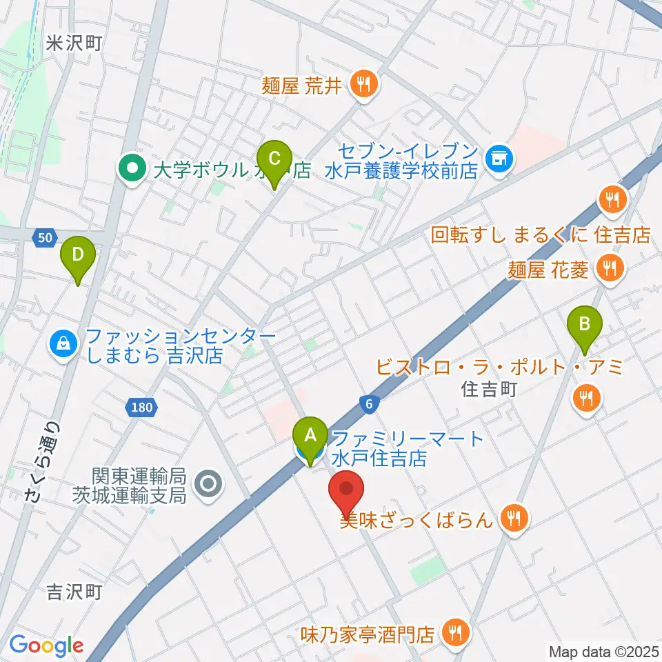 桐朋 子供のための音楽教室 水戸教室周辺のコンビニエンスストア一覧地図