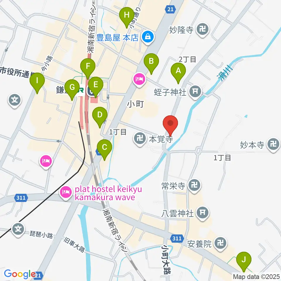 桐朋 子供のための音楽教室 鎌倉・横浜教室周辺のコンビニエンスストア一覧地図