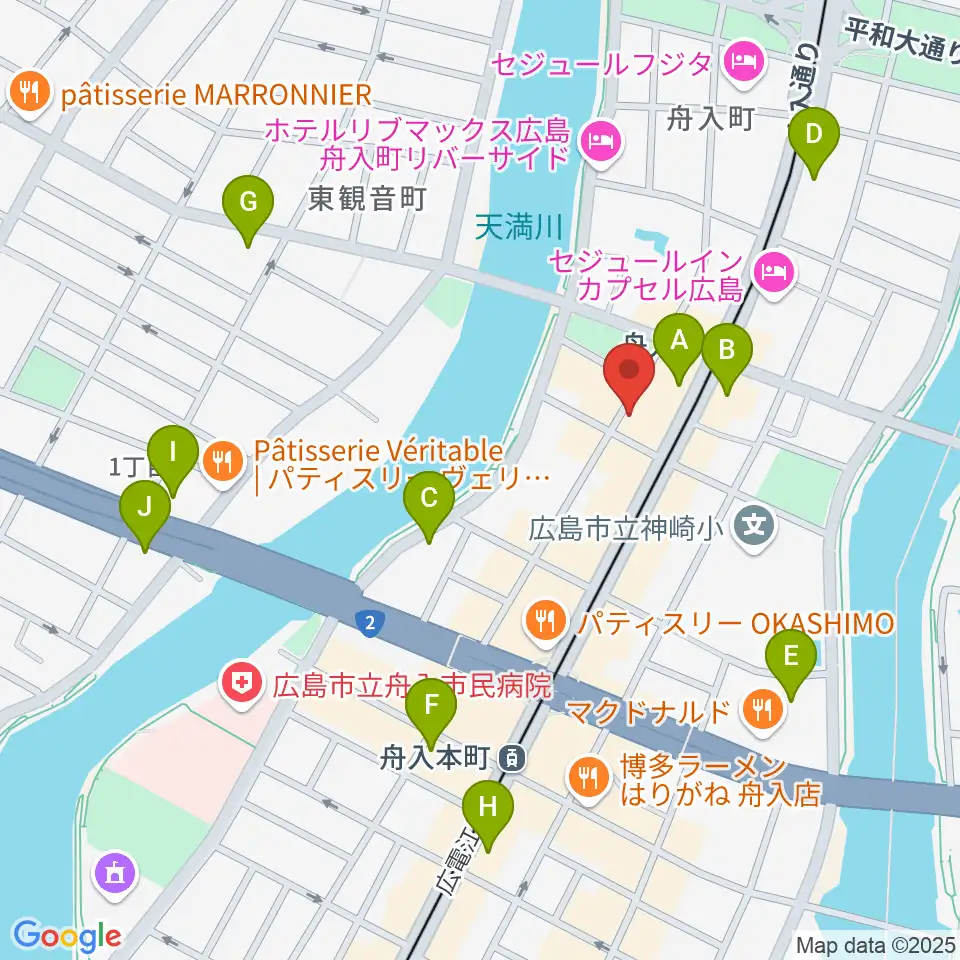 桐朋 子供のための音楽教室 広島教室周辺のコンビニエンスストア一覧地図