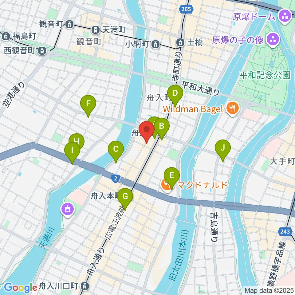 桐朋 子供のための音楽教室 広島教室周辺のコンビニエンスストア一覧地図