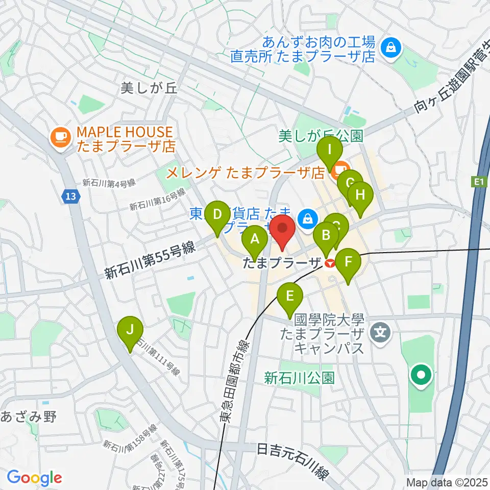 音教楽器店周辺のコンビニエンスストア一覧地図