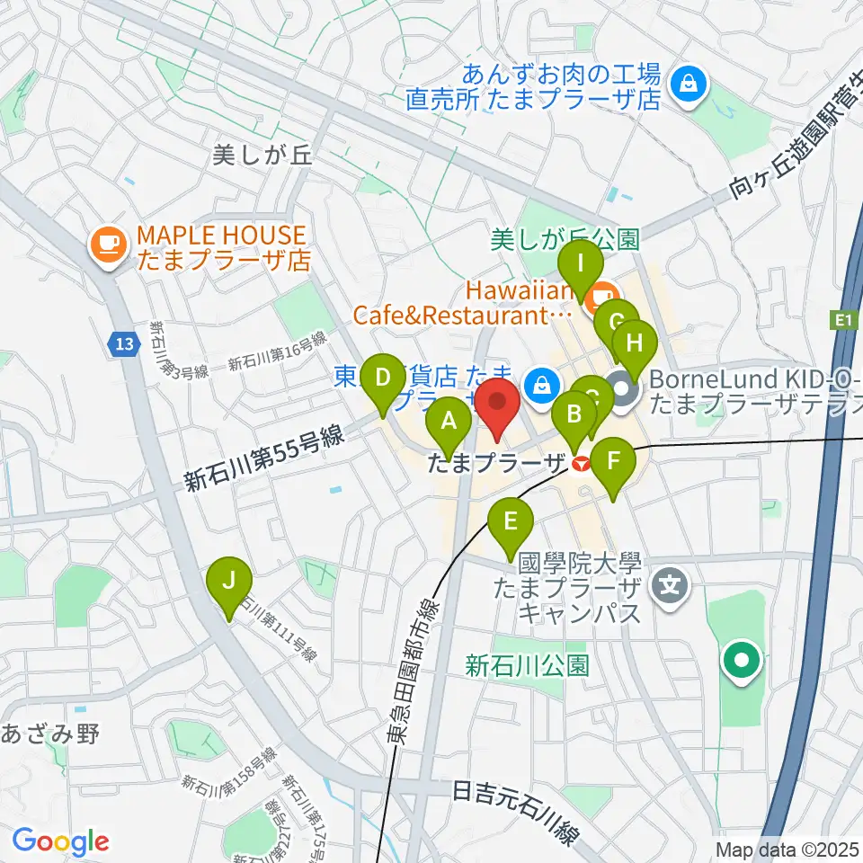 音教楽器店周辺のコンビニエンスストア一覧地図