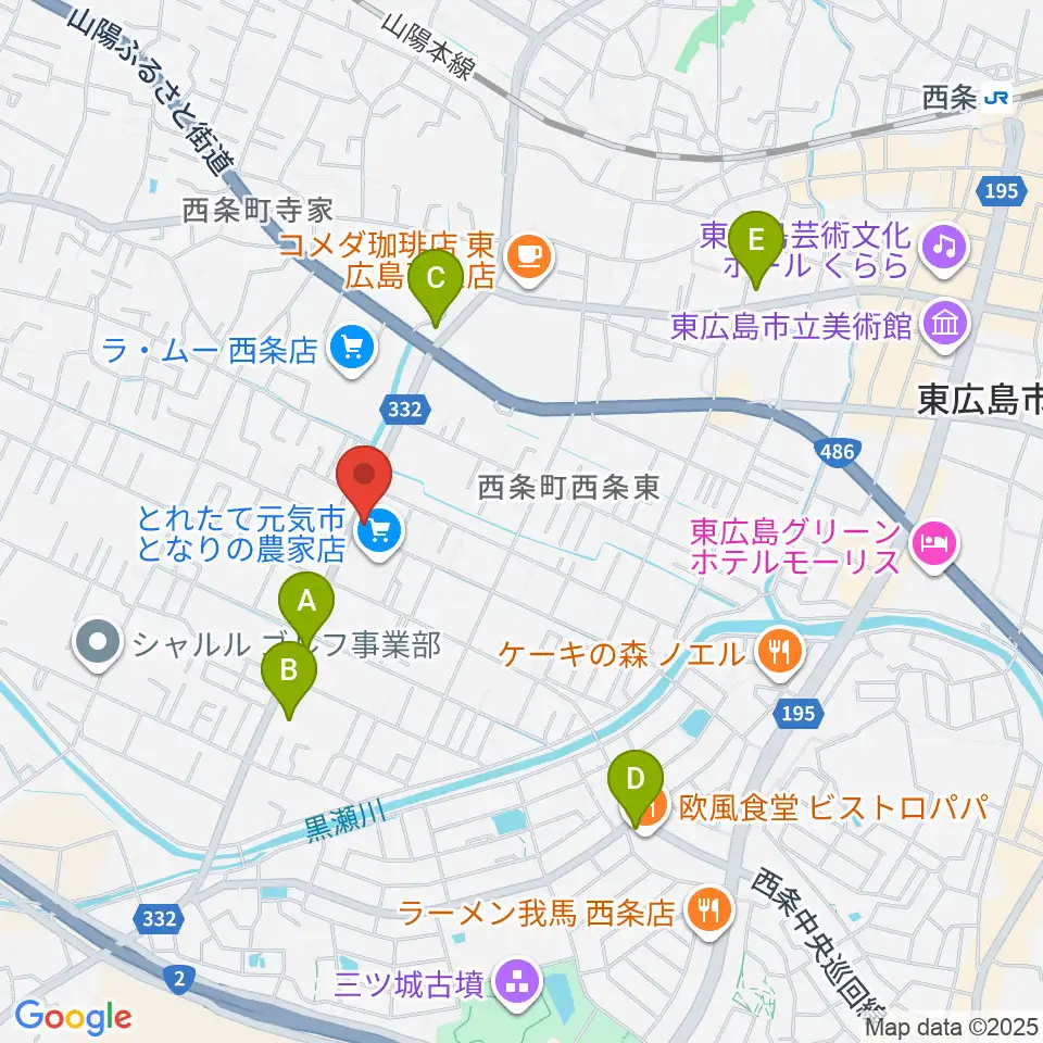 ハママツ楽器周辺のコンビニエンスストア一覧地図