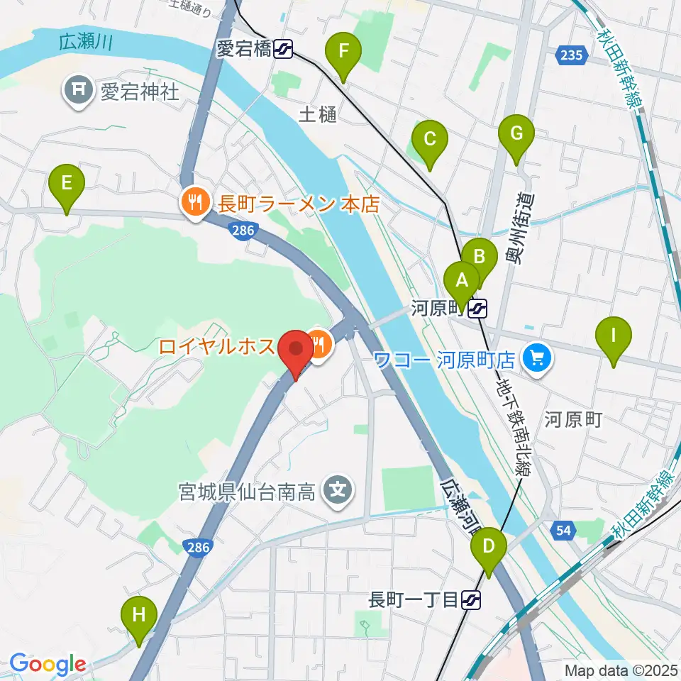 STUDIO B/2 286店周辺のコンビニエンスストア一覧地図