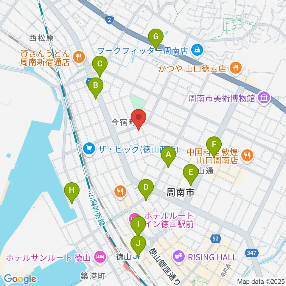 ポップス川上周南ピアノ館周辺のコンビニエンスストア一覧地図