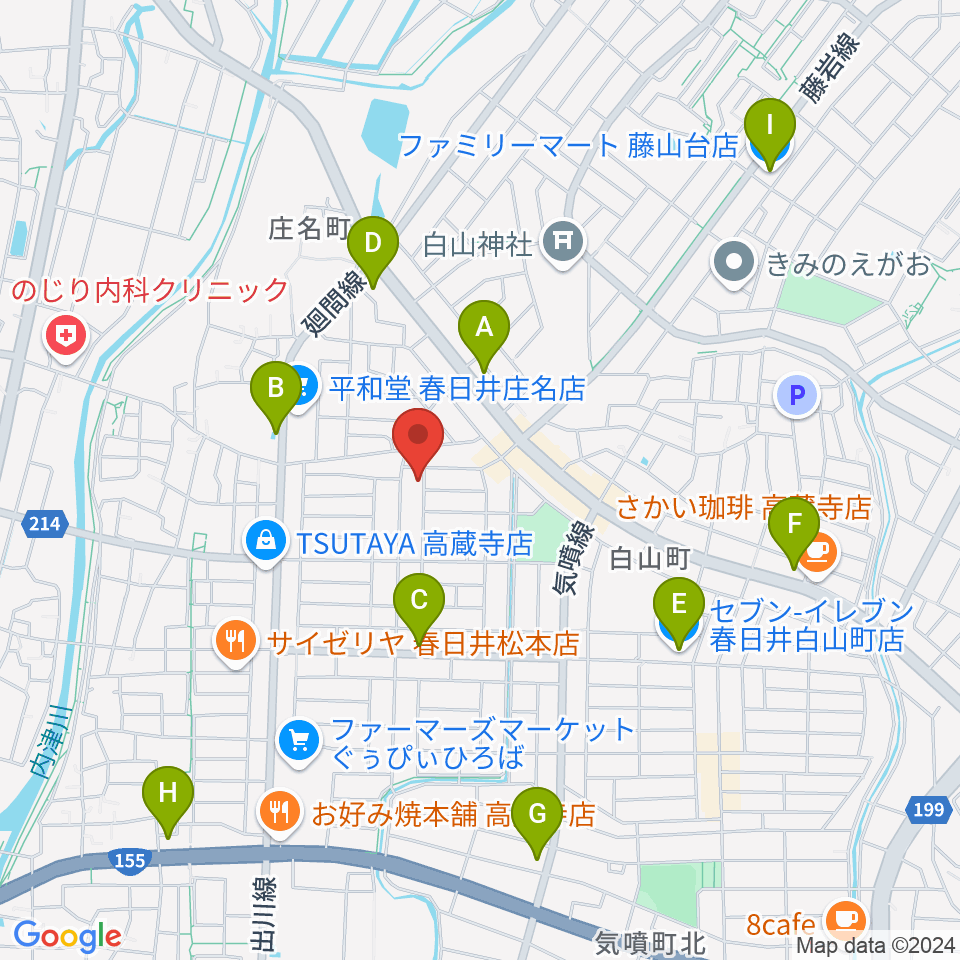 スタジオルシール周辺のコンビニエンスストア一覧地図