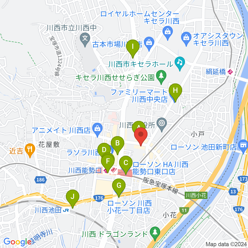 スタジオループ周辺のコンビニエンスストア一覧地図