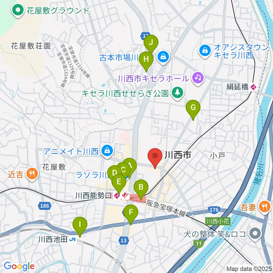 スタジオループ周辺のコンビニエンスストア一覧地図