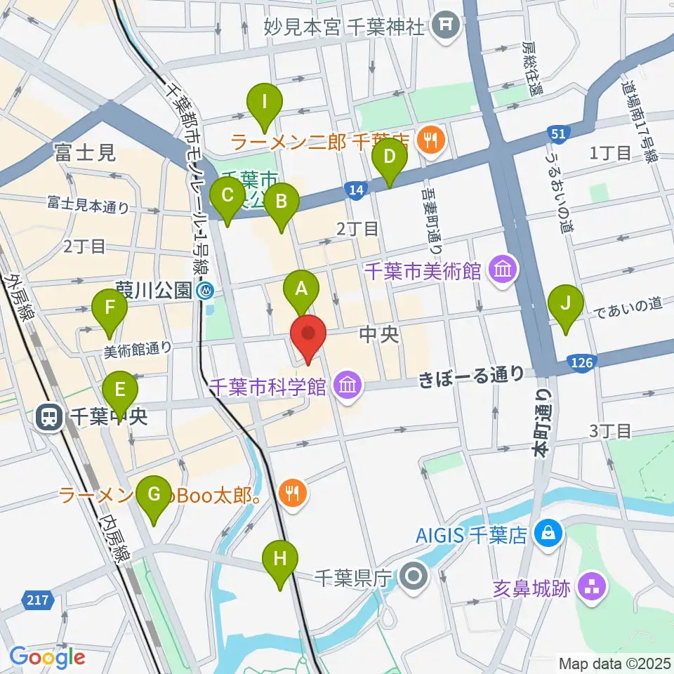 千葉スターナイト周辺のコンビニエンスストア一覧地図